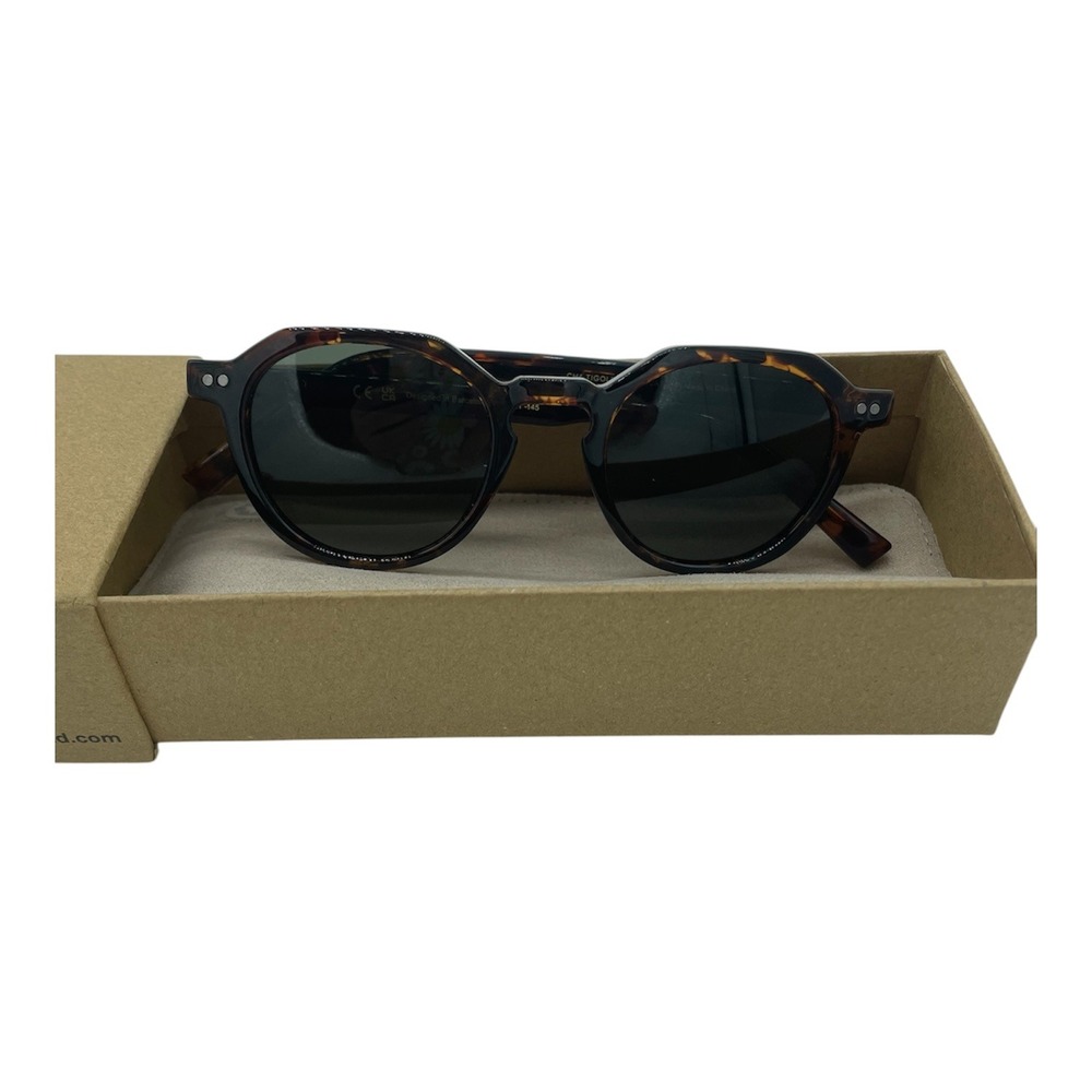 Meller Tigoli Tortoise Shell Sunglasses Mens Round Geometric Dark Lens CH4-TIGOL